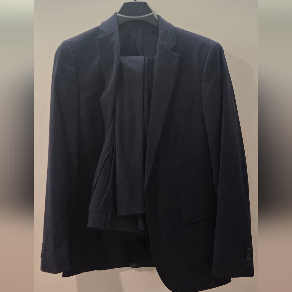 Classic Blue Blazer and Trousers Set